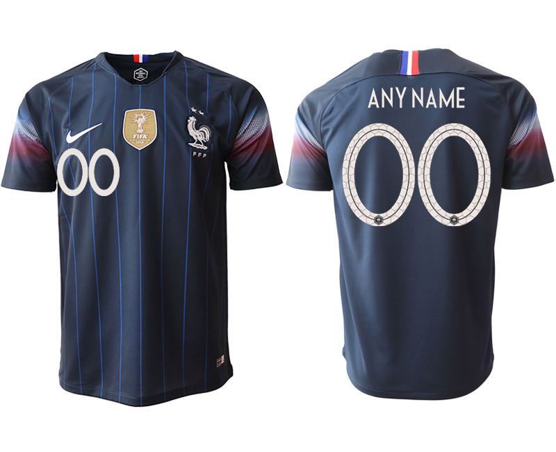 Men 2018_2019 National France home aaa version Customized Soccer jerseys->youth soccer jersey->Youth Jersey